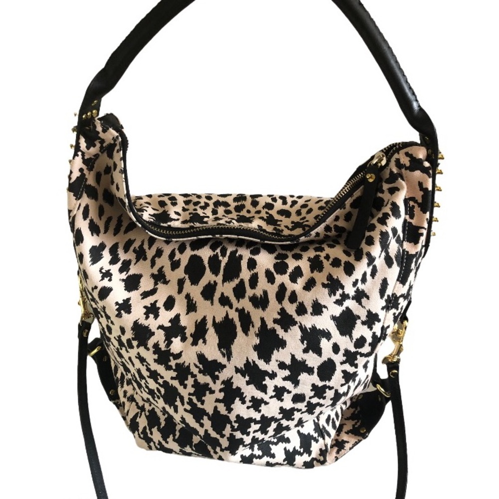 Alexander McQueen Leather Canvas Houndstooth Large Tote Crossbody - Picture 14 of 14